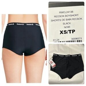 Nwt REEBOK athletic activewear boyshorts. Black. Size XS.